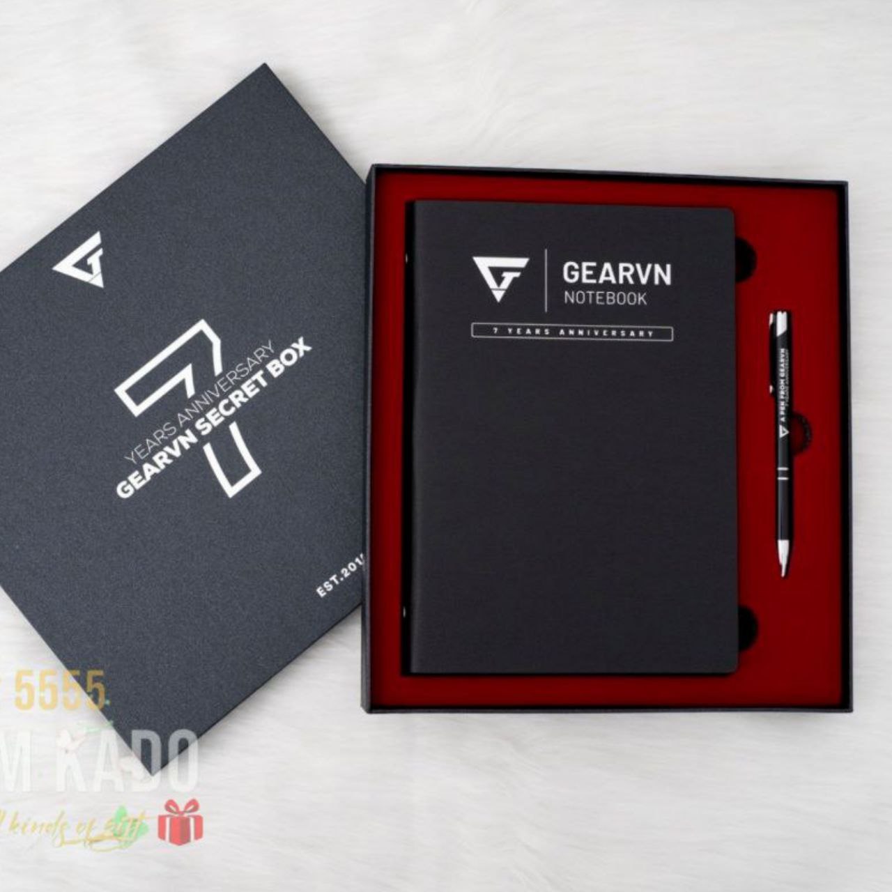 Leather A5 Book+Metal Pen+Box GEARVN